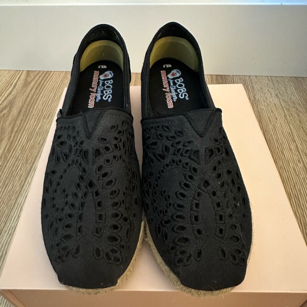 BOBS from Skechers Black Slip-On Shoes